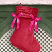 Velvet Stocking - ruched stocking
