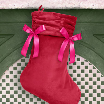 Velvet Stocking - ruched stocking