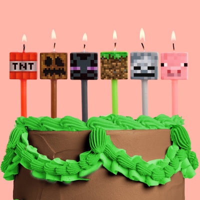 Pixel Candles - set of 6