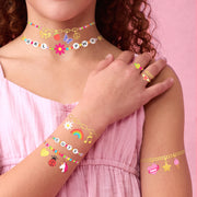 Wrist Candy Temporary Tattoos - gold foil + beaded