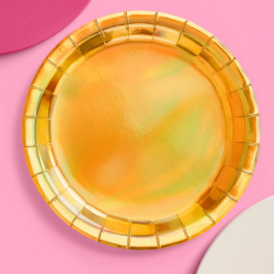 Golden Plates - 25 paper plates