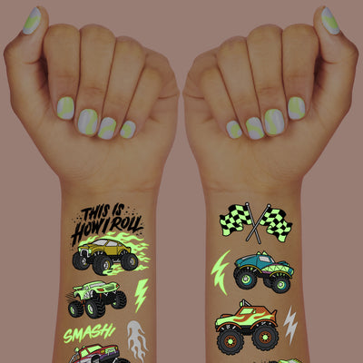 Party Crasher Glo Tats - 50 foil temporary tattoos