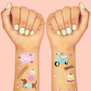 Ooh La La Tats - 62 foil temporary tattoos
