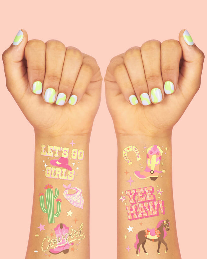 Cowgirl Tats - 100 temporary tattoos