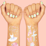 Little Dancer Tats - 50 foil temporary tattoos