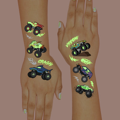 Party Crasher Glo Tats - 50 foil temporary tattoos