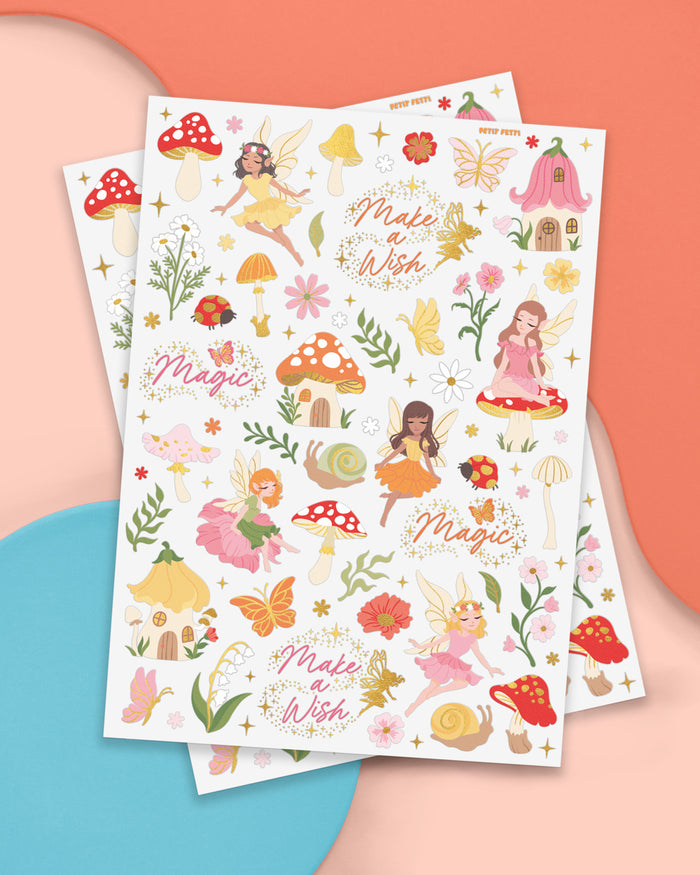 Woodland Fairy Tats - 84 foil temporary tattoos