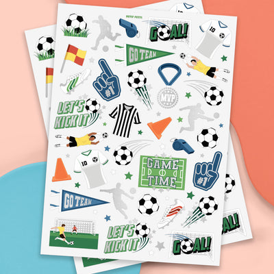Soccer Tats - 54 foil temporary tattoos