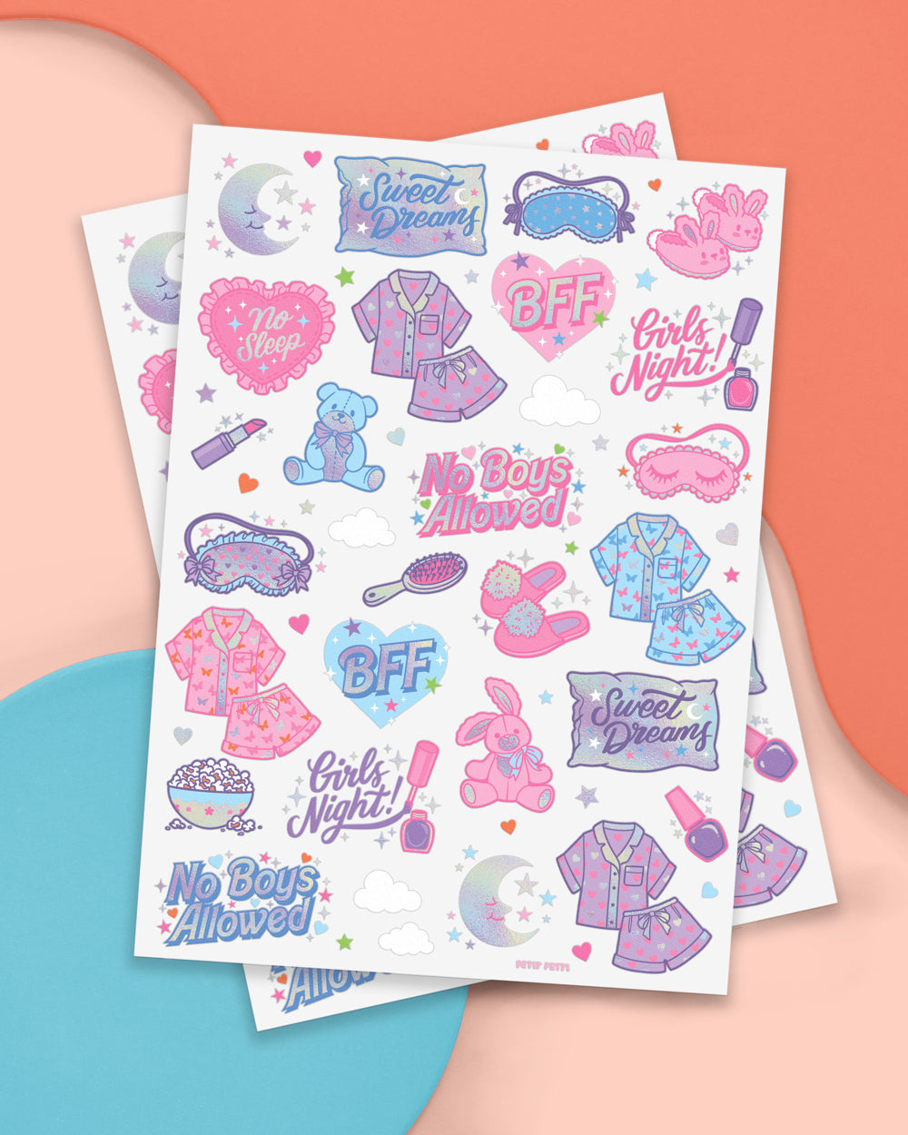Sleepover Tats - 50 foil temporary tattoos