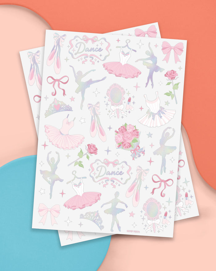 Little Dancer Tats - 50 foil temporary tattoos