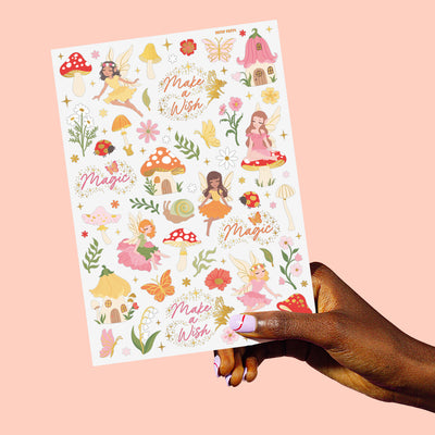 Woodland Fairy Tats - 84 foil temporary tattoos