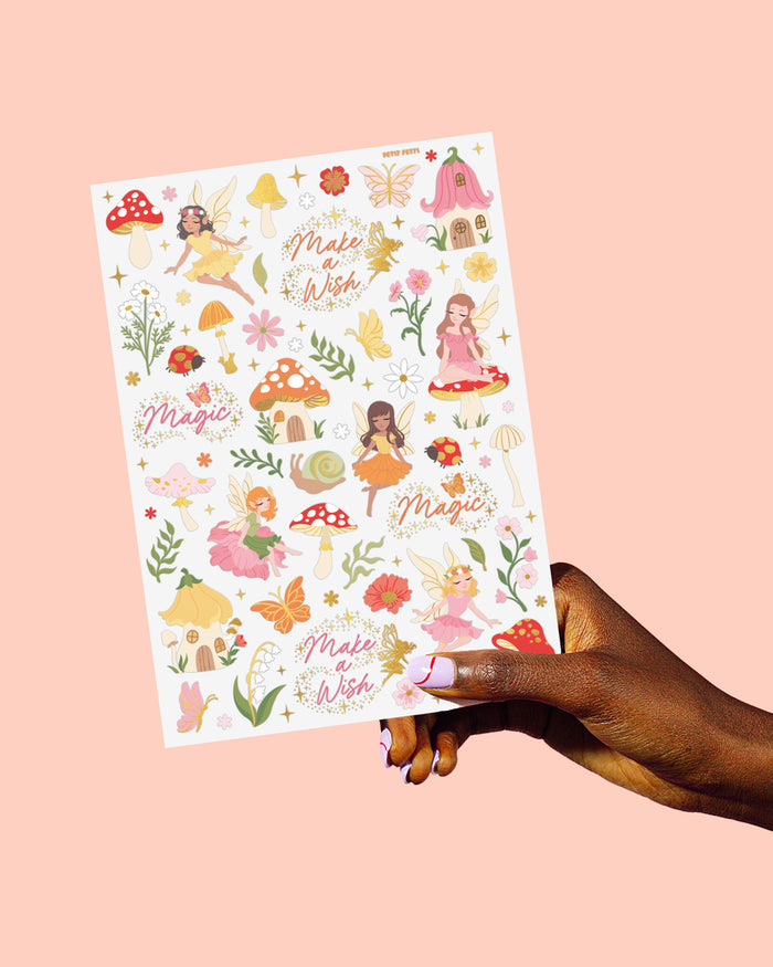 Woodland Fairy Tats - 84 foil temporary tattoos