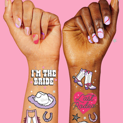 Last Rodeo Tats - 48 foil temporary tattoos