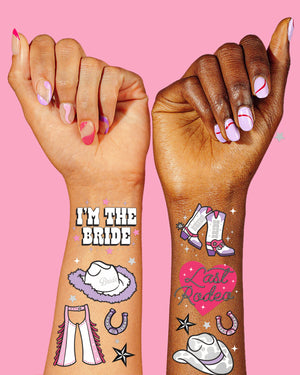 Last Rodeo Tats - 48 foil temporary tattoos