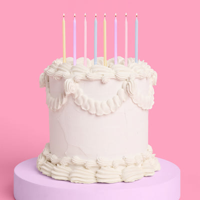 Skinny Party Candles - 5" pastel candles