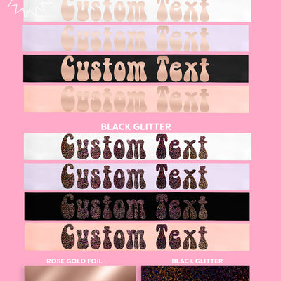 Groovy Custom Sash - customizable sash