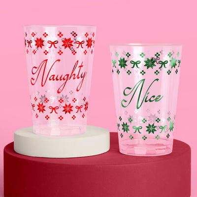 Naughty + Nice Cups - 30 plastic cups