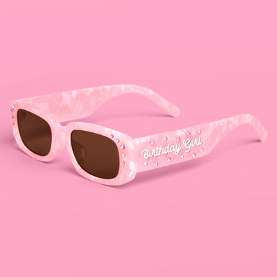 Birthday Girl Sunglasses - marble embossed sunglasses