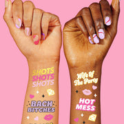 Guess Who Tats - 46 foil temporary tattoos
