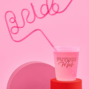 Extra, Extra Straw - XL pink Bride straw