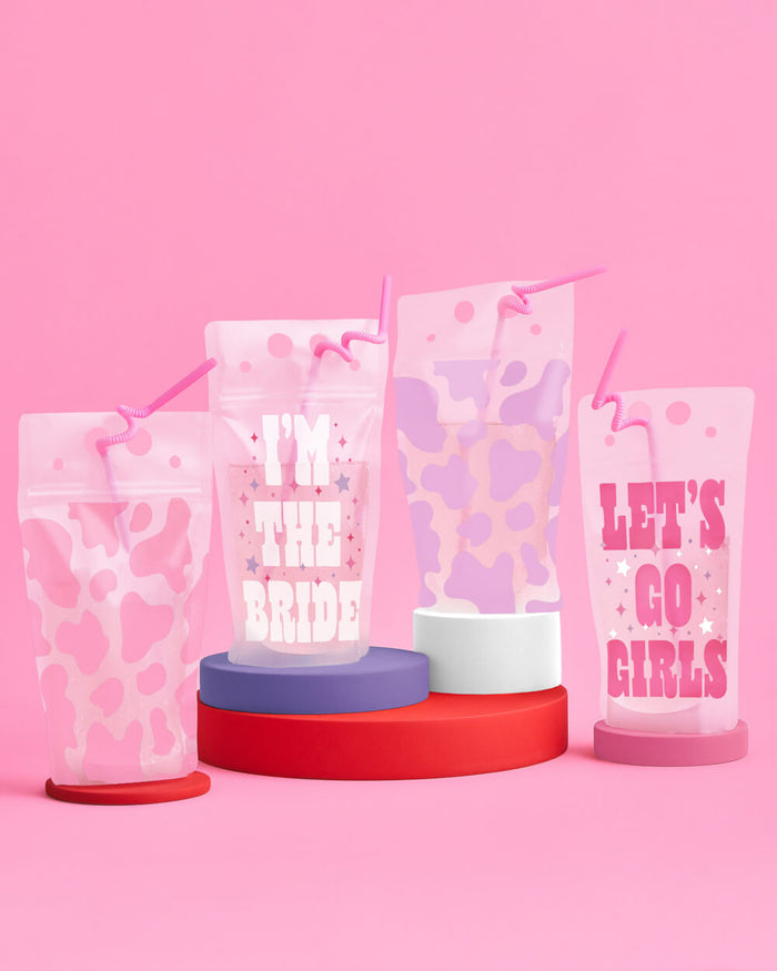 Let's Go Girls Sippers - 16 drink pouches
