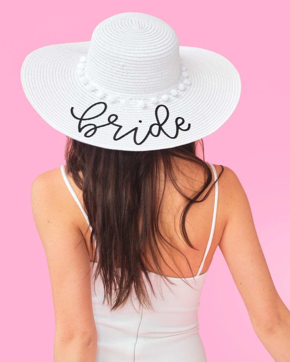 Los Cabos Hat - white and black sun hat