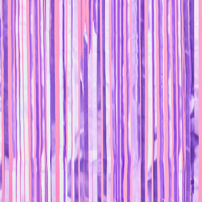 Euphoria Curtain - purple foil curtain