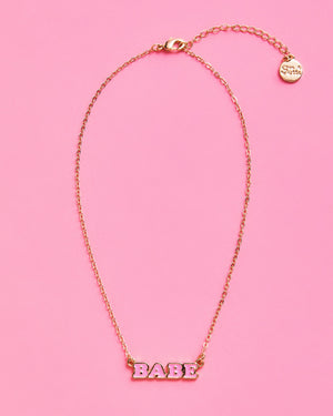 Bride + Babe Pack - 5 enamel necklaces