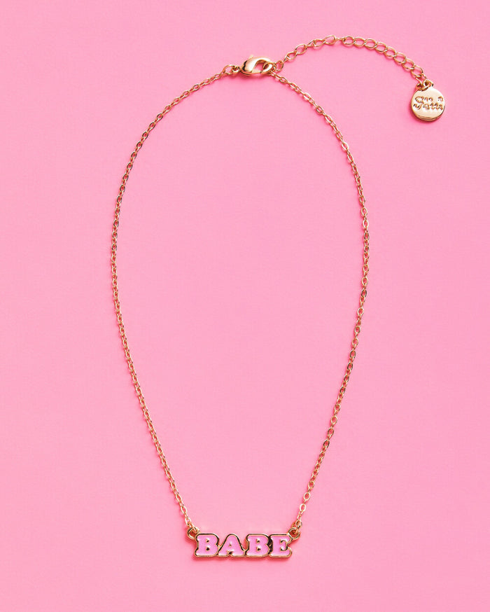 Bride + Babe Pack - 5 enamel necklaces