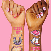 Hoedown Tats - 46 foil temporary tattoos
