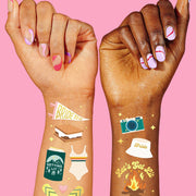 Camp Bride Tats - 42 foil temporary tattoos