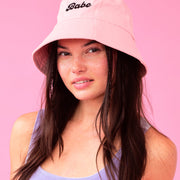 Babe Bucket Hat - embroidered cotton hat
