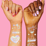 Bride's Besties Tats - 40 foil temporary tattoos