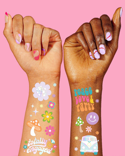 Totally Engaged Tats - 54 foil temporary tattoos