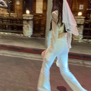 Crystal Clear Veil - silver crystal veil