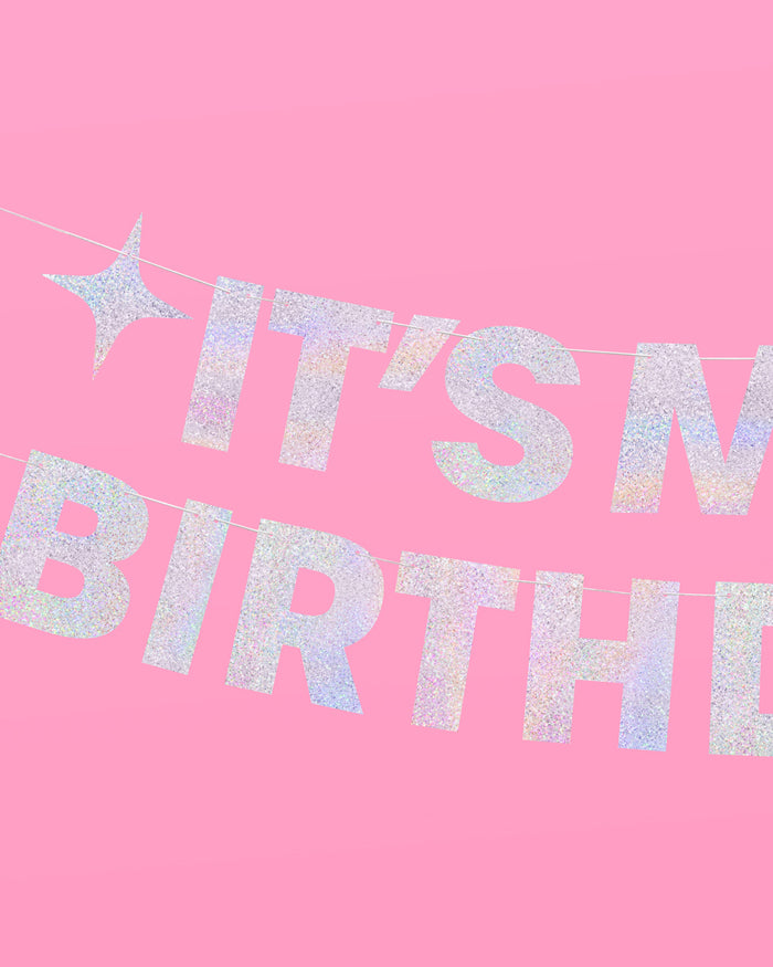 It's My Birthday! Trio - banner, fringe + curtain