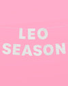 Leo Season Banner - silver glitter banner