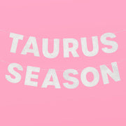 Taurus Season Banner - silver glitter banner
