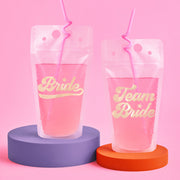 Team Bride Sippers - 16 drink pouches
