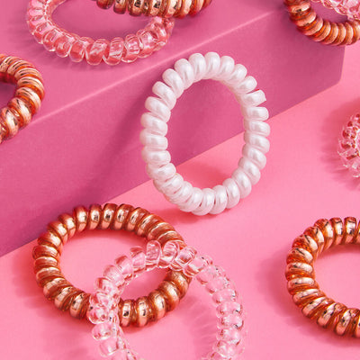 Tied Up Scrunchies - 8 coil scrunchie sets