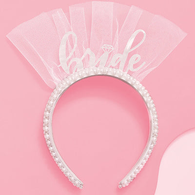 Pearlfect Headband - white bride headband