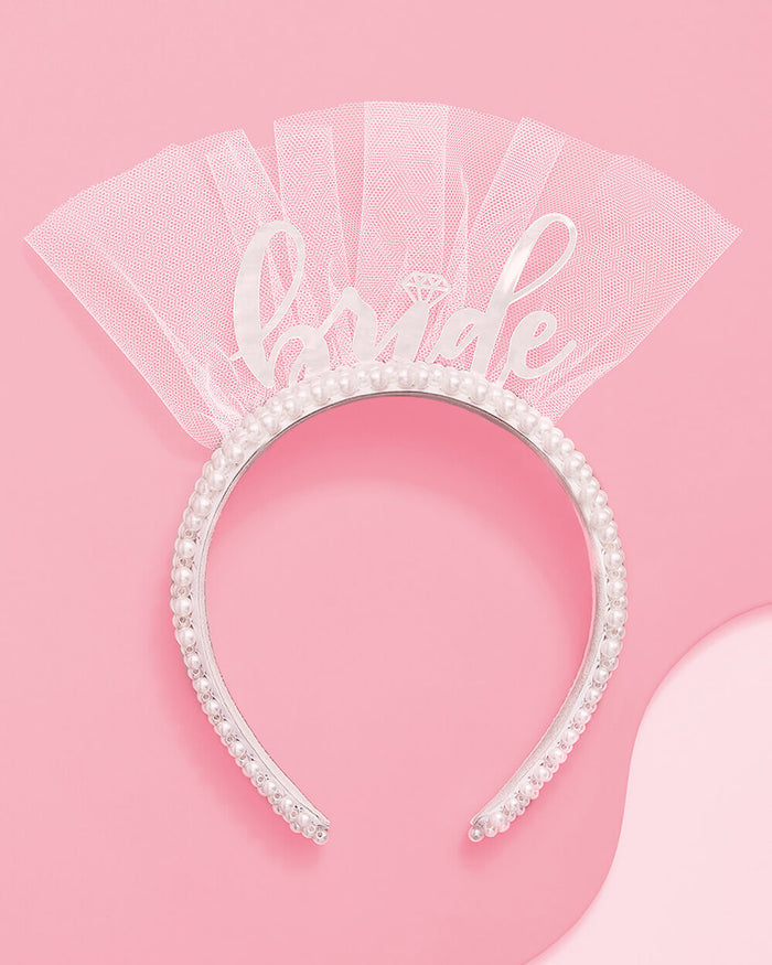 Pearlfect Headband - white bride headband