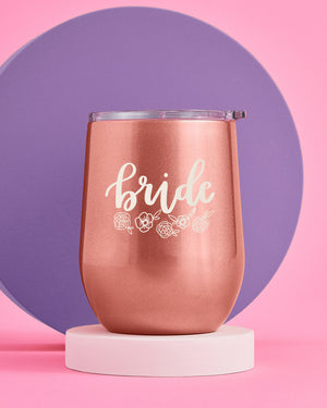 Rosé All Day Tumbler - glossy rose gold tumbler
