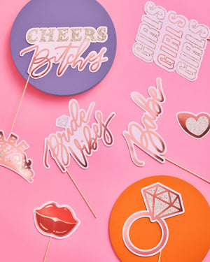 Future Mrs. Props - 24 pc. photo booth set