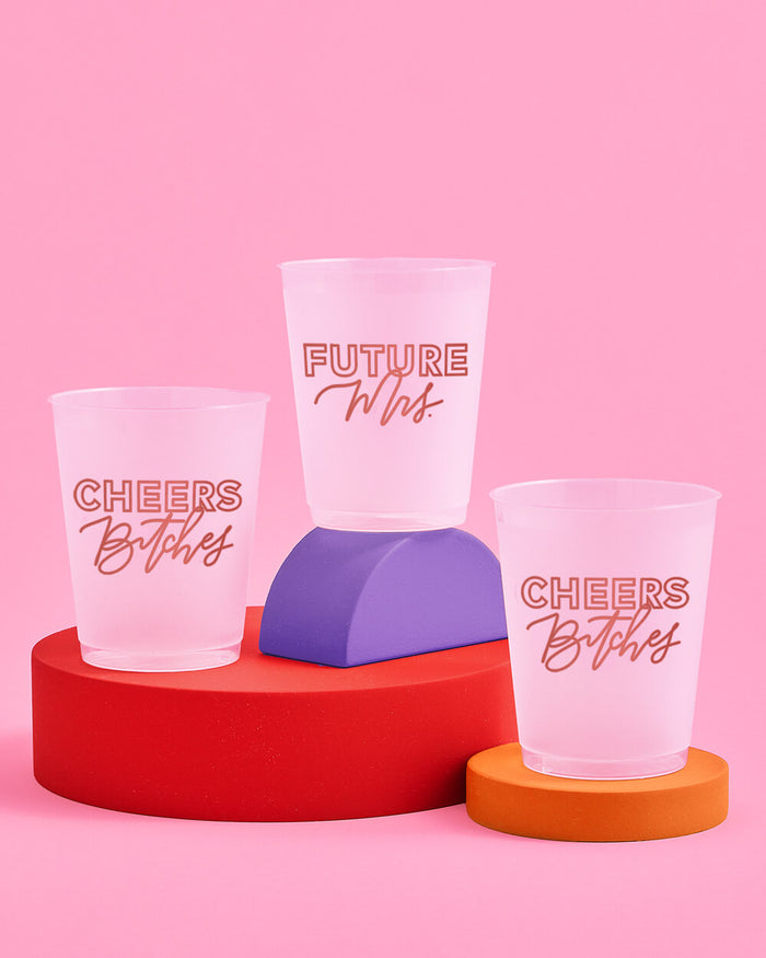 Future Mrs. Cups - 16 reusable frost flex cups