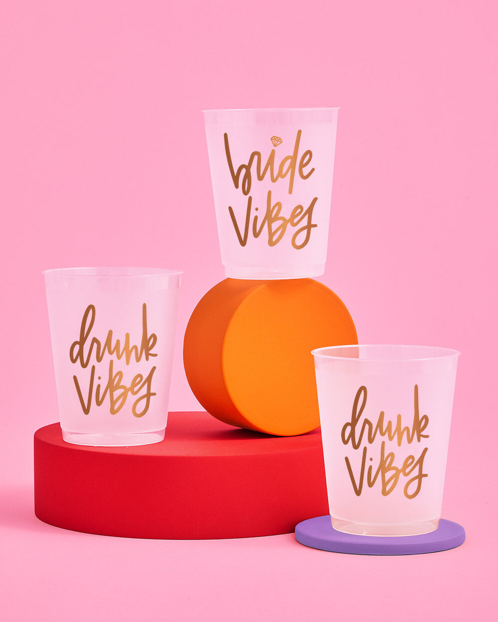 Vibe Check Cups - 16 reusable frost flex cups