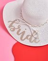 Beverly Hills Hat - white + gold sun hat
