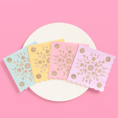 Tea Time Napkins - 24 foil napkins
