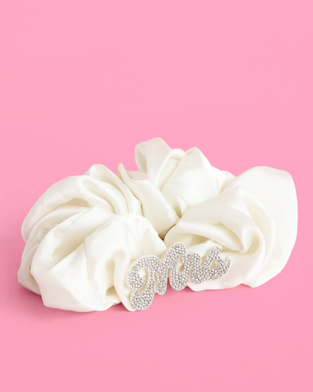 Mrs. Scrunchie - satin ivory scrunchie