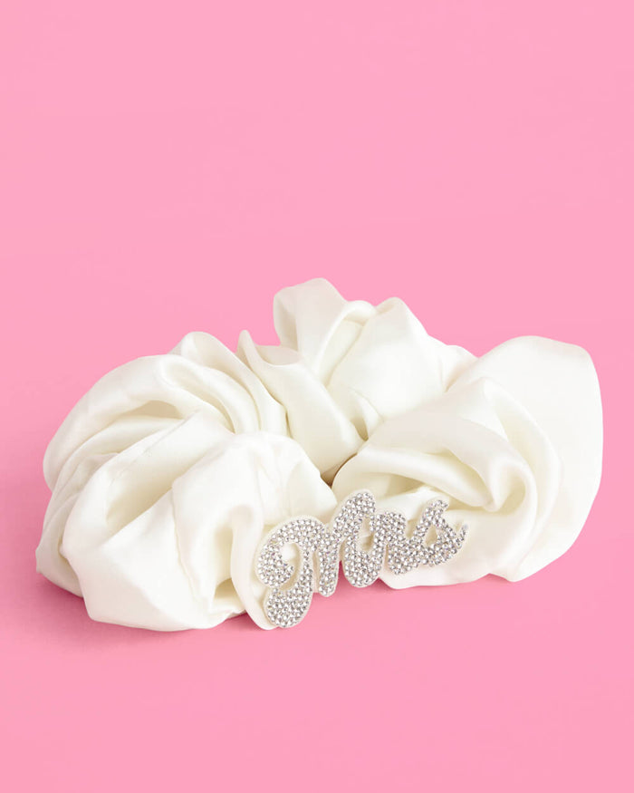 Mrs. Scrunchie - satin ivory scrunchie